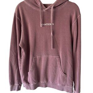 Independent Trading Co Mens Pullover Hoodie Sweatshirt  Countdown Mauve Size S
